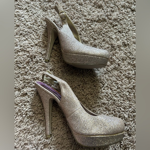 Steve Madden platform glitter heels - Picture 4 of 6